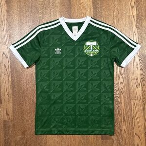 Adidas Originals Portland Timbers 2011 2012 Trefoil Green Fan Jersey Mens Small